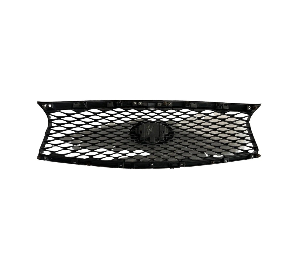 Infiniti Q50 (2014-2017) OEM Front Bumper Upper Grille W/Emblem (Small Crack) 62310-4HB0A INFINITI