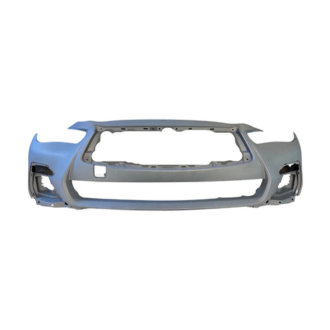 INFINITI Q50 (18-22) Red Sport Front Bumper Without Sensor Holes INFINITI