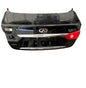 ININFIITI Q50S 2014-2017 Trunk Lid  (camera), surround view Black (No shipping, local pickup only) (DAMAGED) (MISSING PARTS) 