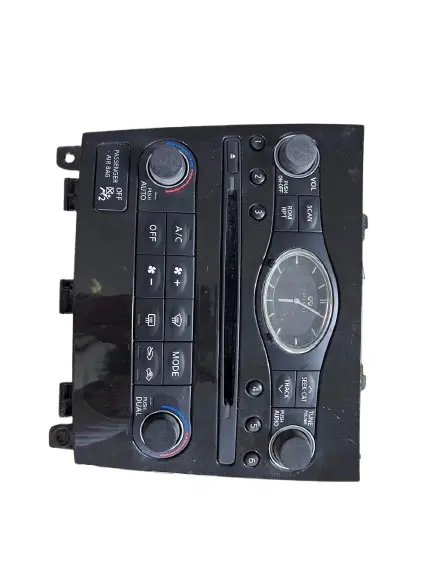 Infiniti EX35 ( 2008-2012  ) /   EX37 ( 2013) /   FX35 ( 2009-2012)  / FX37 ( 2013 ) /   FX50 ( 2009-2013) /  G25 ( 2011-2012) /  G35 ( 2007-2008) / G37 ( 2008-2013) / Q40 (2015) /  Q60 ( 2014-2015 ) Radio Face Control Panel CLIMATE  25810-1CA1B INFINITI