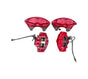Infiniti Front And Rear Akebono Brake Calipers (RED) G37|Q50|Q60|Q70|QX70|FX50|FX35 INFINITI