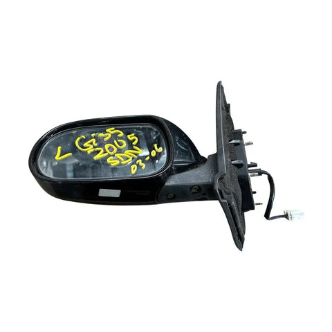 Infiniti G35 Sedan (2003-2004-2005-2006) Left Side Mirror OEM (Black) INFINITI