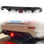 Infiniti Q50(2014-2017) Rear Diffuser with light (Carbon look) / (Gloss black) INFINITI