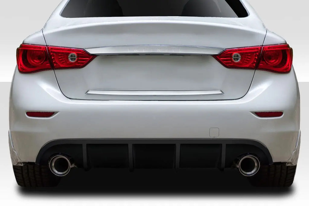 Infiniti Q50(2014-2017)Rear Diffuser W/O light  (Carbon look) / (Gloss black) INFINITI
