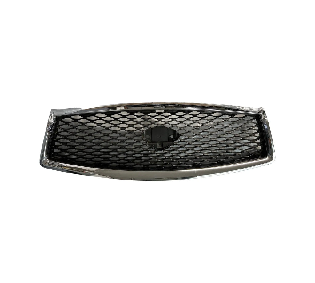 Front Grille For Infiniti Q50 Q50S 2014 2015 2016 2017 JDM Style Front Bumper Upper Grille Hood Mesh Grill Replacement Front Grille For Infiniti Q50 Q50S 2014 2015 2016 2017 JDM Style Front Bumper Upper Grille Hood Mesh Grill Replacement