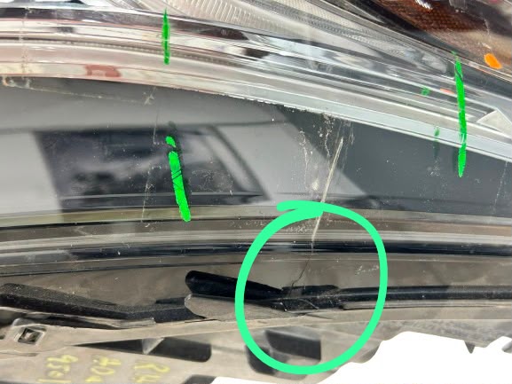 INFINITI QX50 2019-2025 / QX55 2022-2025 Right LED Headlight – OEM – Used – Adaptive (With AFS) – Small Lens Crack / Easy Repair – 26010-5NA1A