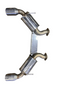 Infiniti Q60 (2017-2022)  Stainless Steel Axle-Back Exhaust Kit, Free Flow Design. OEM.
