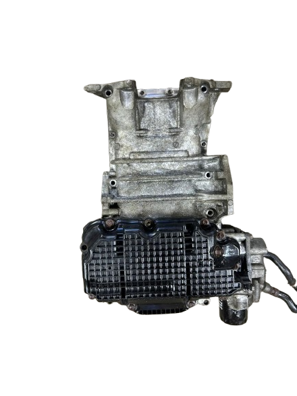 2019 Infiniti Q50 3.0T AWD OEM Upper & Lower Engine Oil Pan Assembly w/ Oil Cooler & Filter
