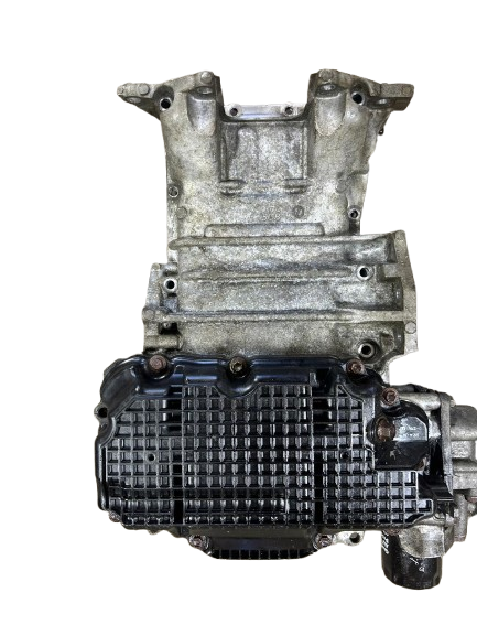 2019 Infiniti Q50 3.0T AWD OEM Upper & Lower Engine Oil Pan Assembly w/ Oil Cooler & Filter