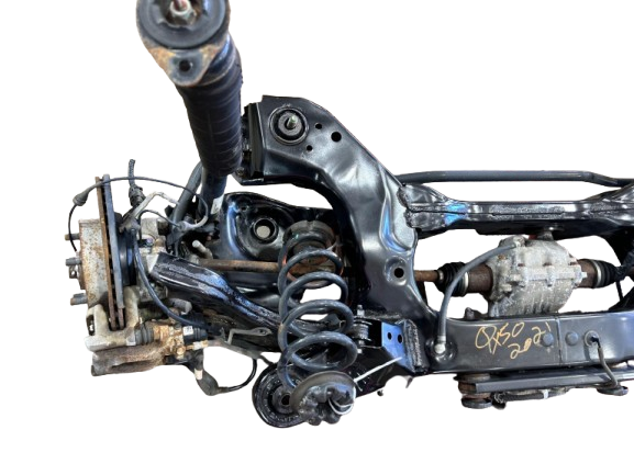 INFINITI QX50 2019–2025 / QX55 2022–2024 OEM Complete Rear Subframe Crossmember with Differential & Suspension – RIGHT SIDE DAMAGED  – Used