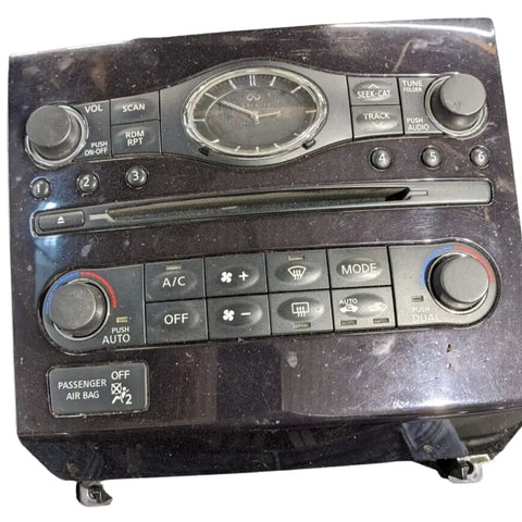 Infiniti G35/G37 (07-09) Radio Face Plate CLIMATE CONTROL - OPTIK AUTO  9173-6496 QUEBEC INC
