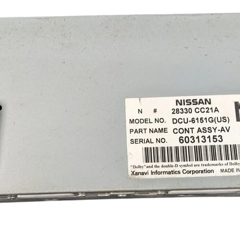 Infiniti FX35/FX45 (05-07) Control Assembly-Audio Visual 28330-CC21A (N) - OPTIK AUTO  9173-6496 QUEBEC INC