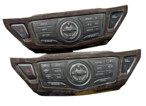 Nissan Pathfinder Radio Climate Control Panel Faceplate Dash (13-18) 9PJ0A-210260 - OPTIK AUTO  9173-6496 QUEBEC INC