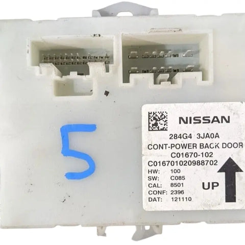 Infiniti JX35 (13)/QX60 (14) Controller Assembly-Power,Back Door 284G4-3JA0A - OPTIK AUTO  9173-6496 QUEBEC INC